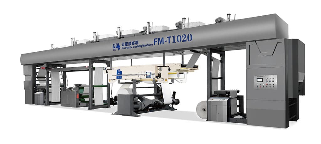 FM-T1020 entegre flexo baskı ve plastiksiz kaplama — tek hat üretim