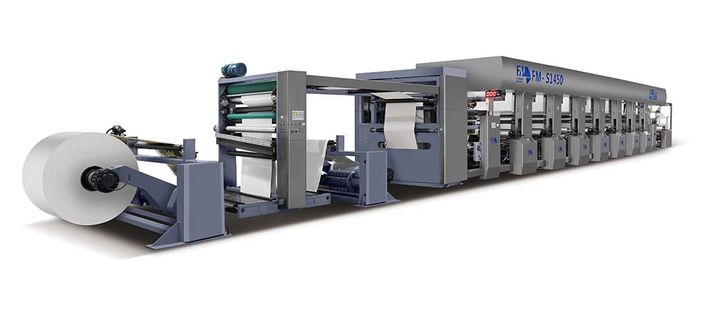 Pre-print flexo baskı hattı görseli
