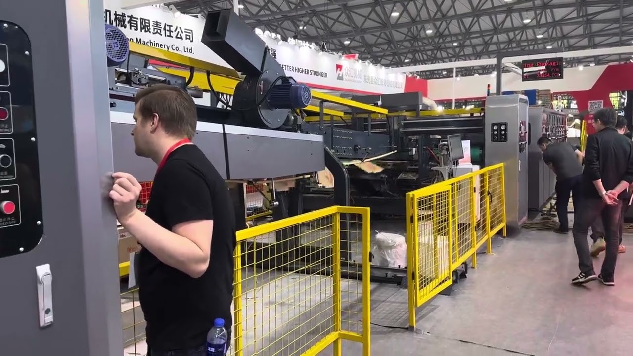 ZhenXing inline flexo baskı hattı — üretim videosu video önizleme görseli